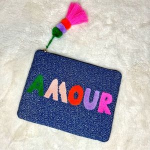 Stella & Dot Amour Tassel Clutch